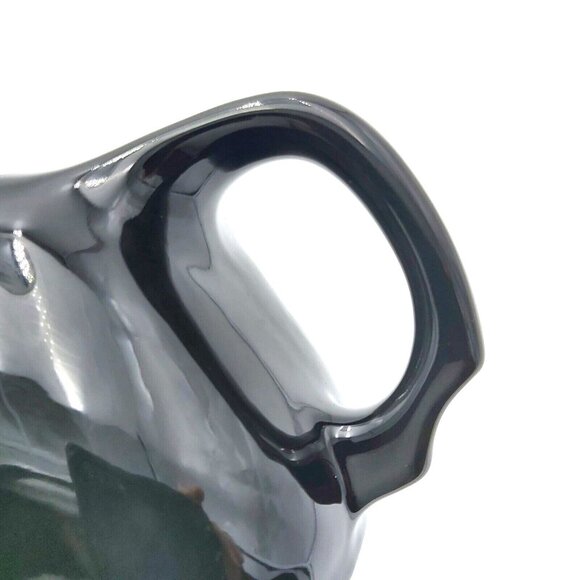 Beauce Quebec Canada Tea Pot Model Number 1670 Dark Brown Black Ceramic Square - Picture 6 of 8